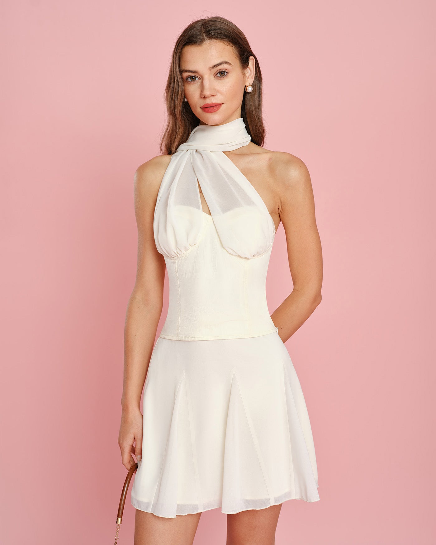 Flora Chiffon Mini Skirt — photo 2