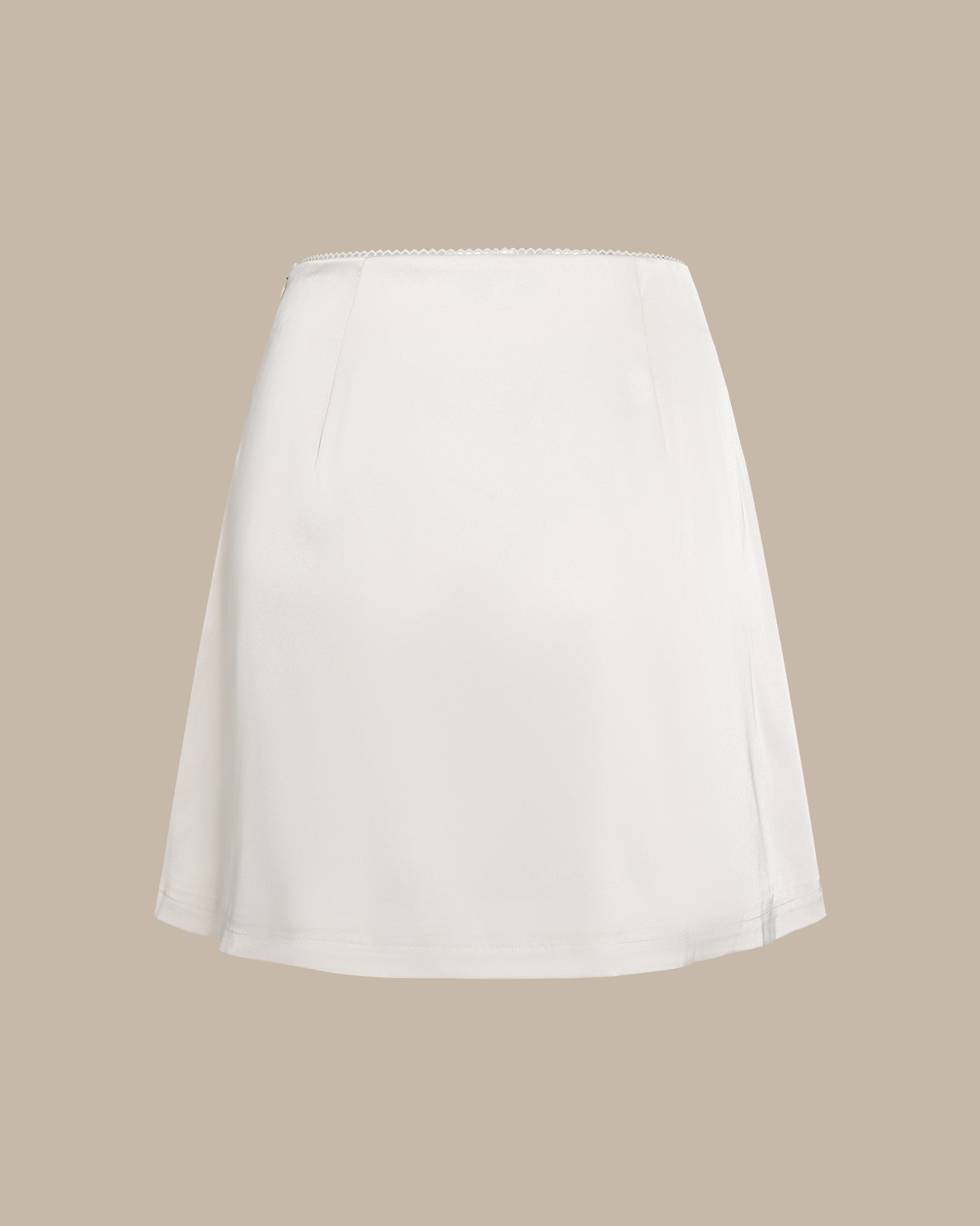 Violet Satin Mini Skirt — photo 6