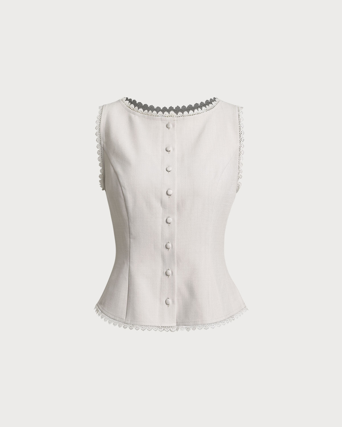 Hazel Neck Button Vest — photo 5