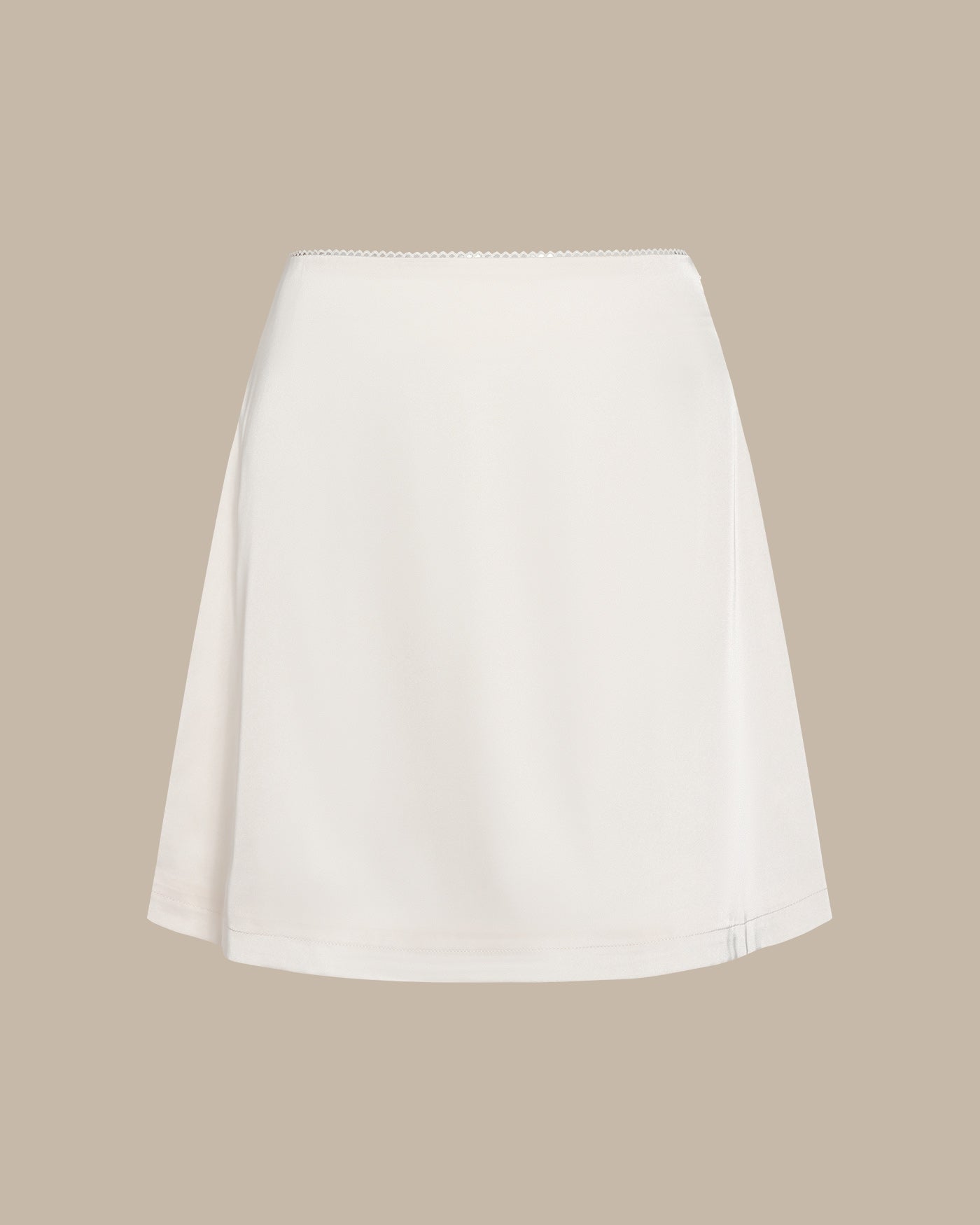 Violet Satin Mini Skirt — photo 5