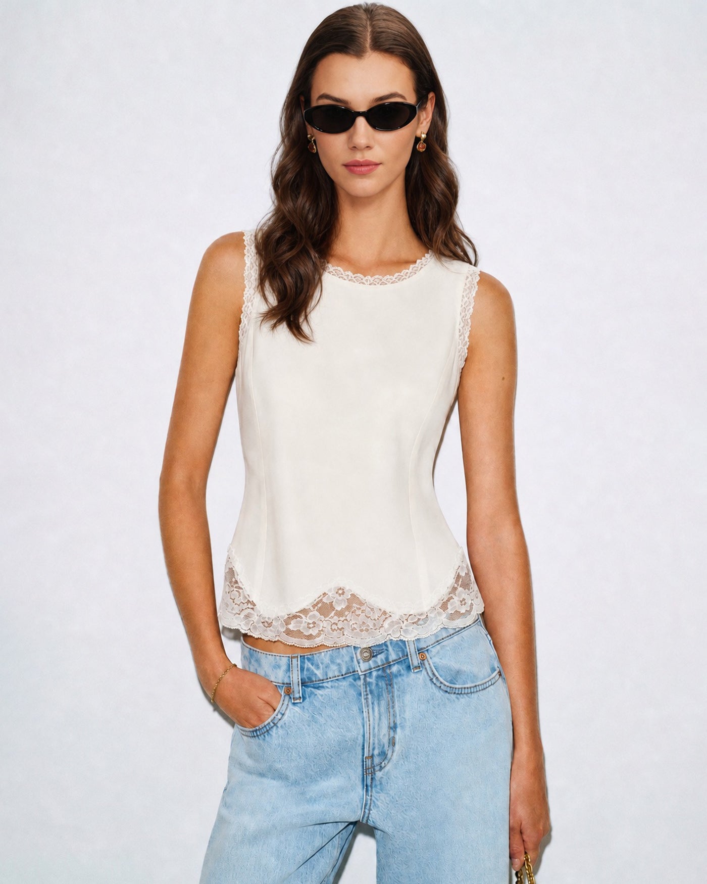 Pearl Tie Tank Top