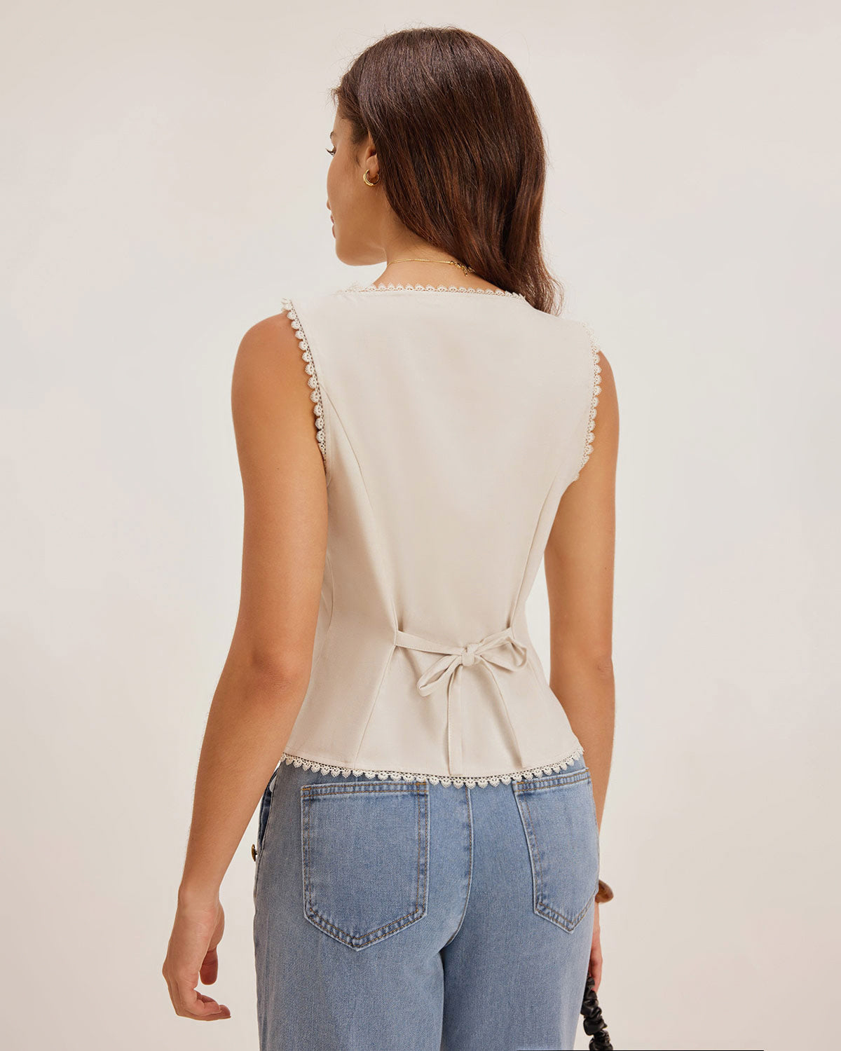 Hazel Neck Button Vest — photo 3