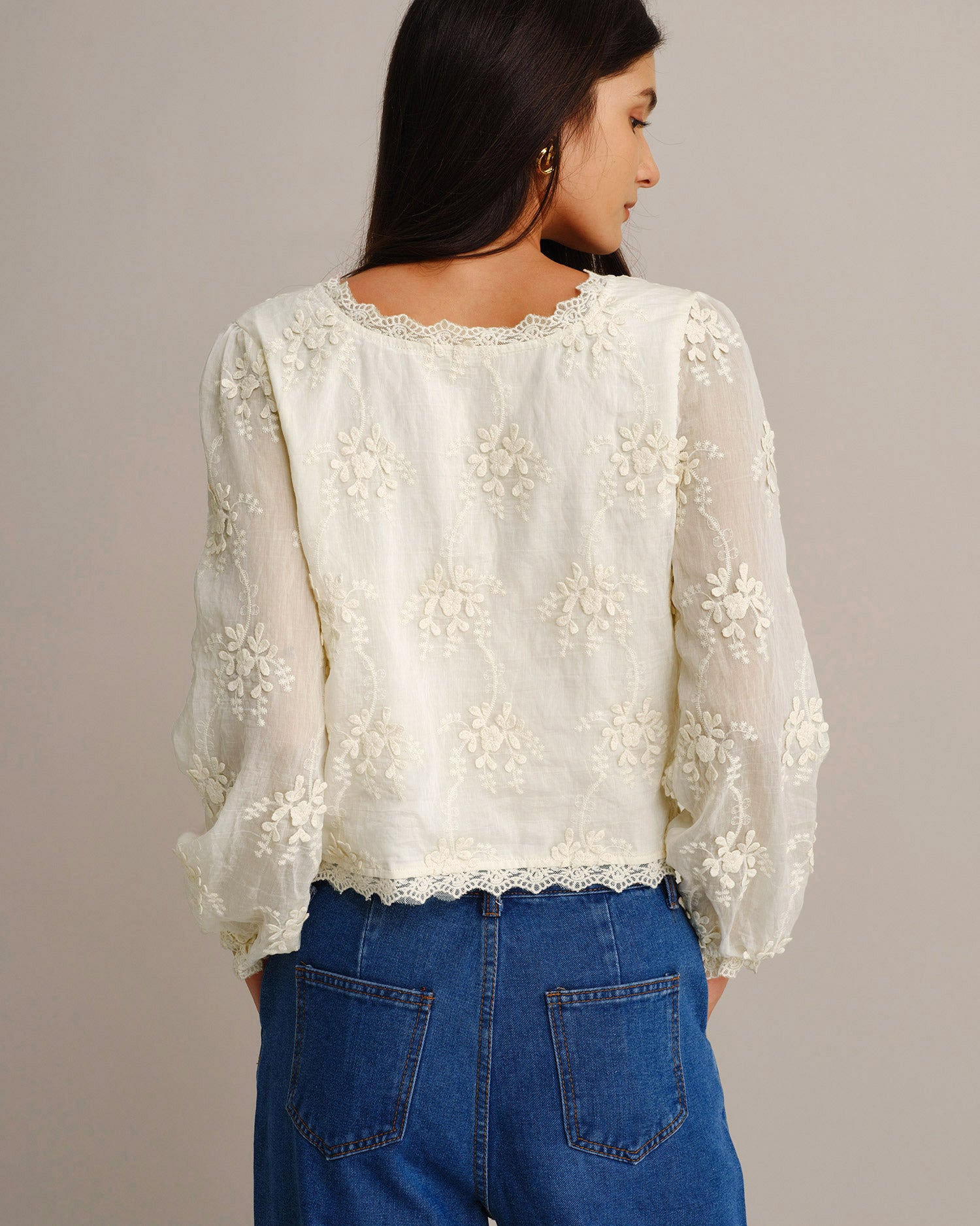 Alice Flowers Button Tee — photo 7