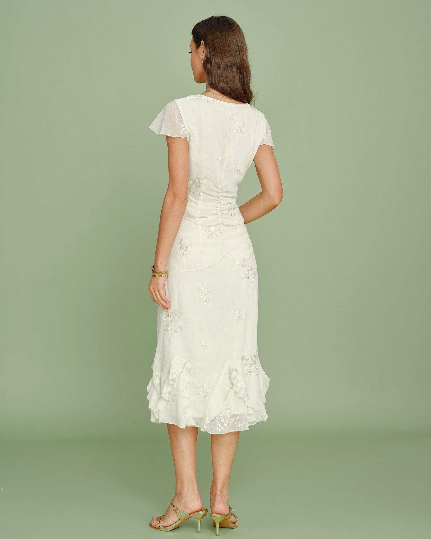 Daphne Ruffle Midi Skirt — photo 6