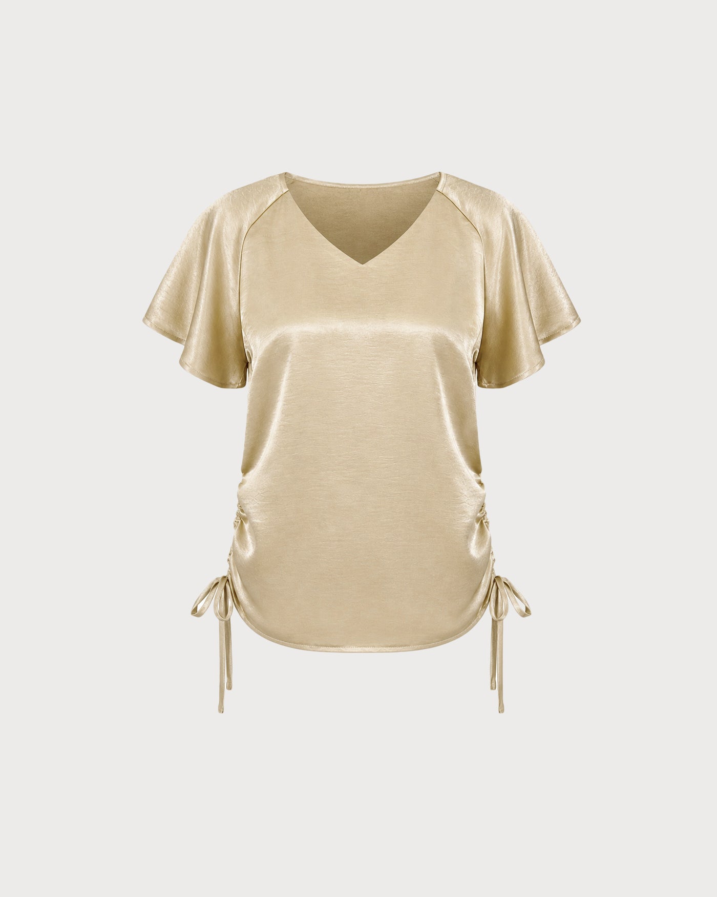 Pearl Sleeve Ruched Tee — photo 6