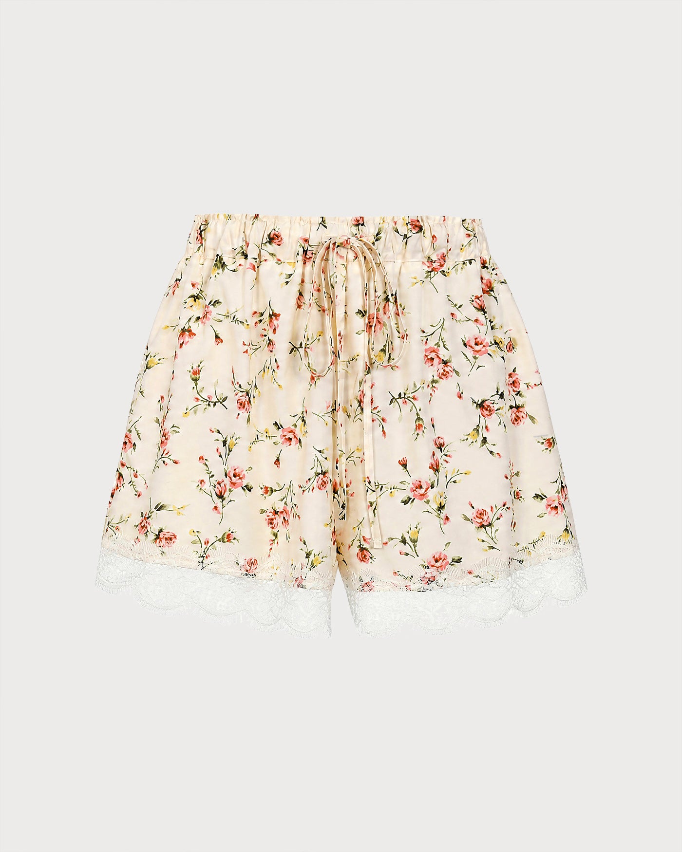 Violet Lace Floral Shorts — photo 6