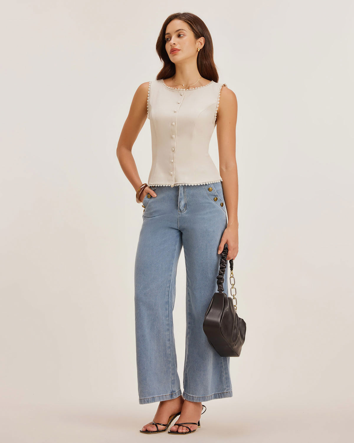 Hazel Neck Button Vest — photo 4