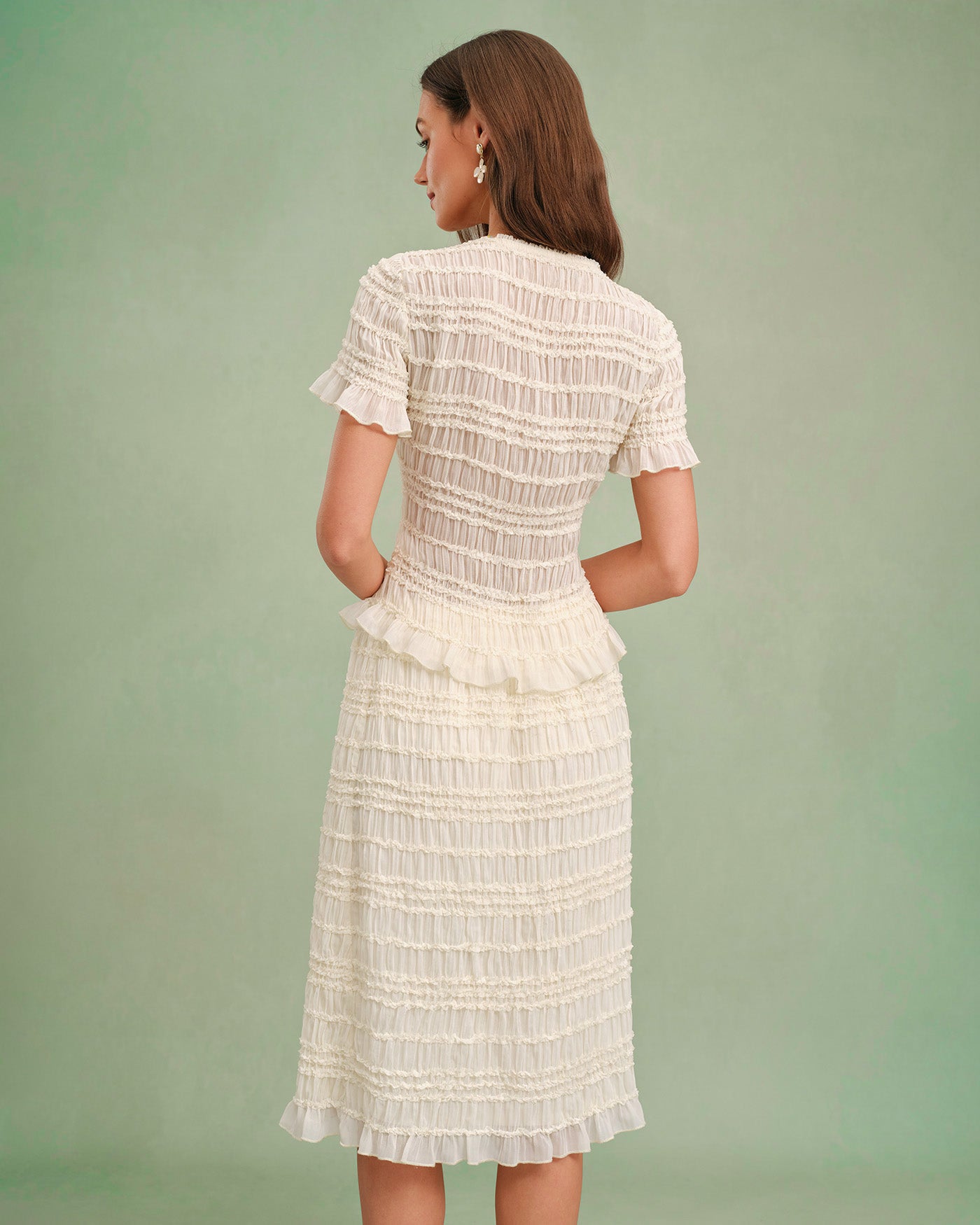 Lena Neck Shirred Tee — photo 4