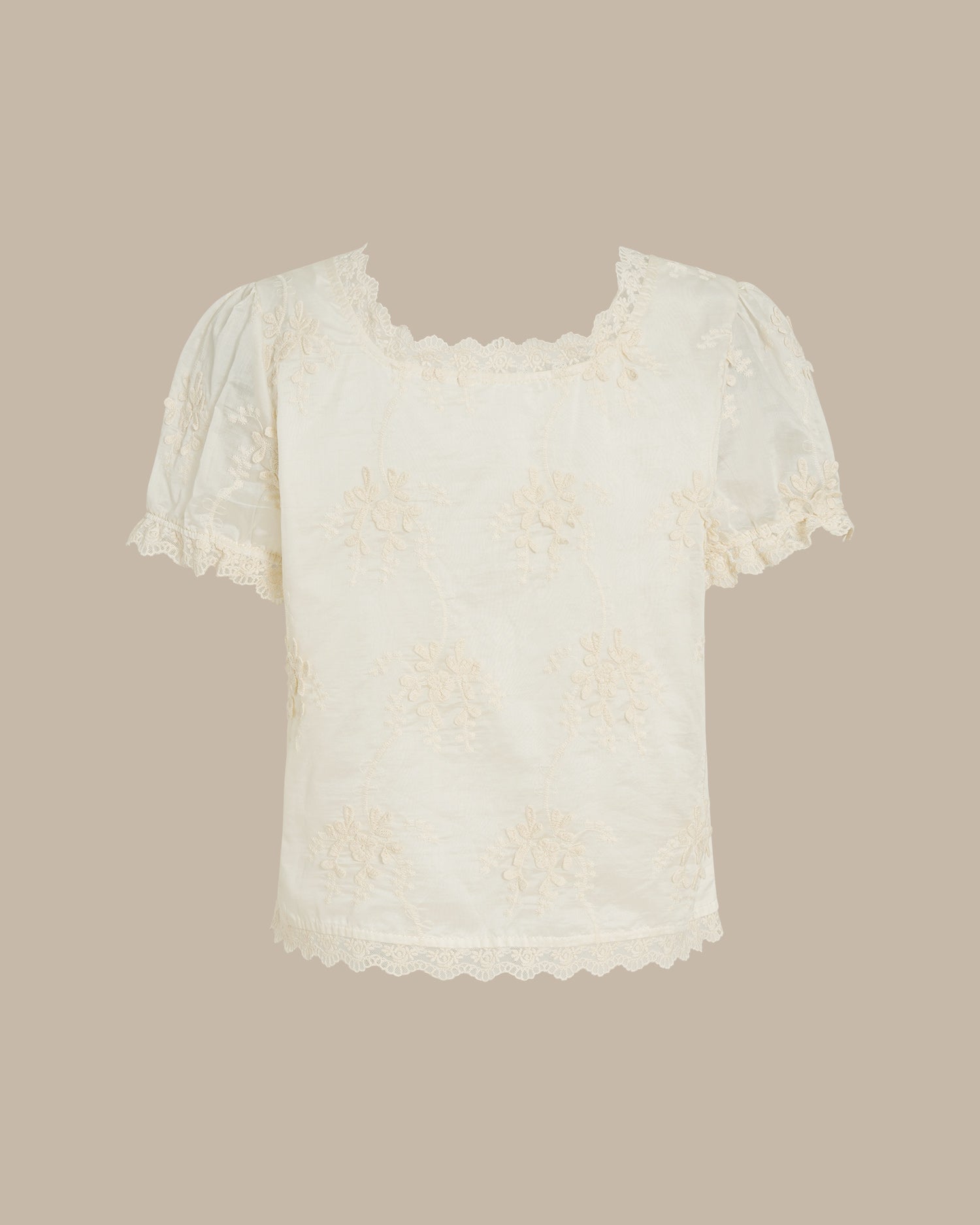 Mabel Floral Button Tee — photo 5