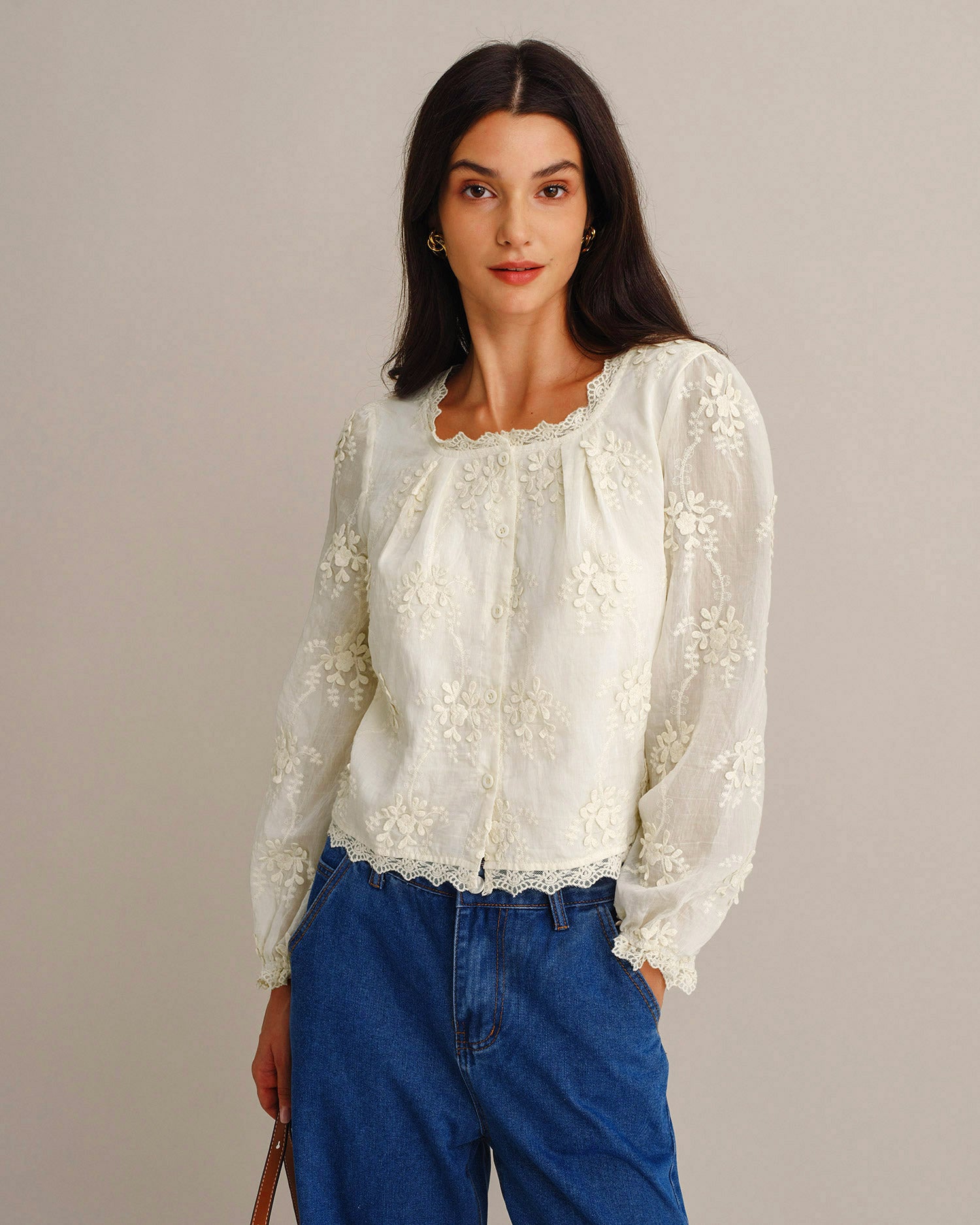 Alice Flowers Button Tee — photo 5